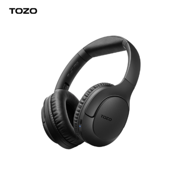 TOZO H100 ENC Call Noise Cancelling with Mic Over Ear Wireless Headphones l Black