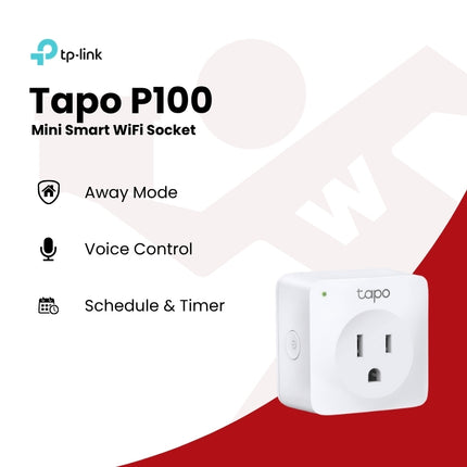 TP-Link Tapo P100 1-Pack Mini Smart Wi-Fi Socket