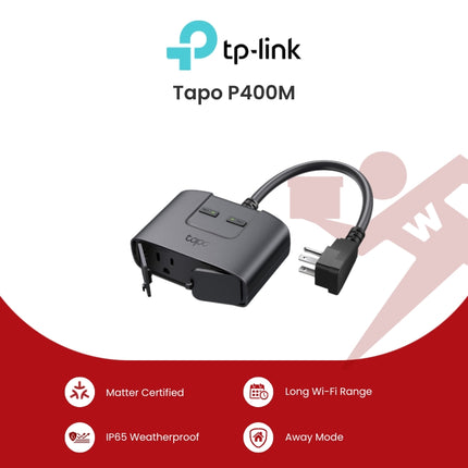 TP-Link Tapo P400M Smart WiFi Outdoor Plug