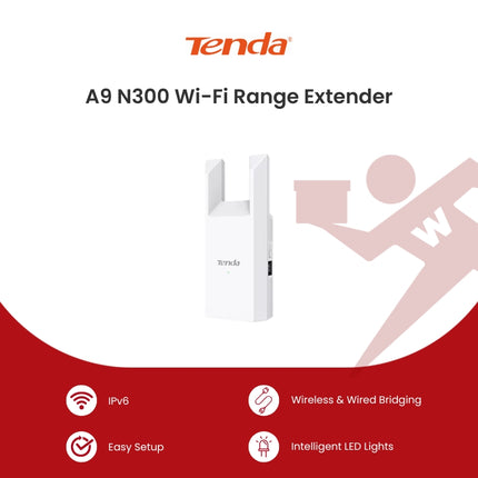 Tenda A9 N300 Wi-Fi Range Extender