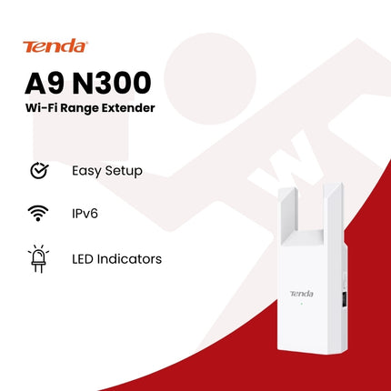 Tenda A9 N300 Wi-Fi Range Extender
