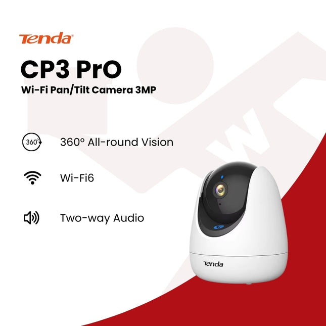 Tenda CP3 PrO Wi-Fi Pan/Tilt Camera 3MP