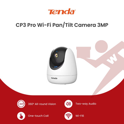 Tenda CP3 PrO Wi-Fi Pan/Tilt Camera 3MP