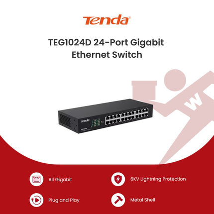 Tenda TEG1024D 24port Gigabit Ethernet Switch