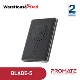 Promate Blade-5 Ultra-Slim Aluminum Crafted MagSafe Compatible Wireless Charging PowerBank