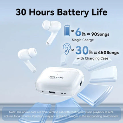 Vention Eco Lite E11 True Wireless Bluetooth Earbuds l Black