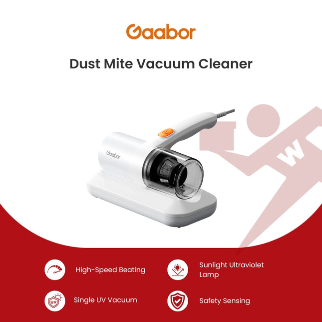 Gaabor Dust Mite Vacuum Cleaner High Power, Stainless Steel Filtration System (VCD10M-WH02A)