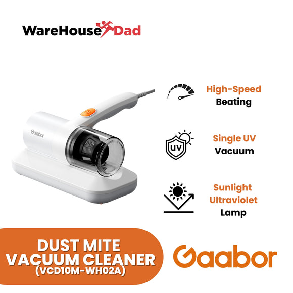 Gaabor Dust Mite Vacuum Cleaner High Power Automatic UV Sterilizer Technology With Stainless Steel Filtration System (VCD10M-WH02A)