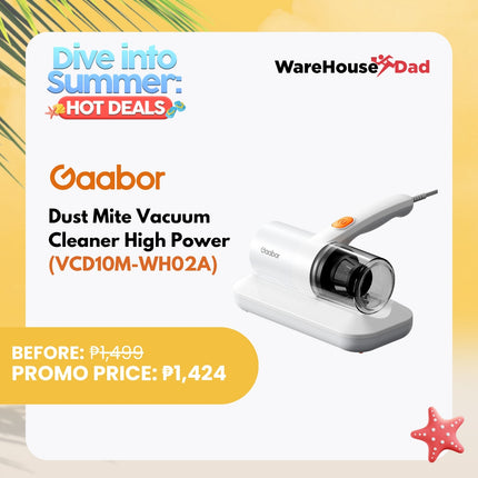 Gaabor Dust Mite Vacuum Cleaner High Power, Stainless Steel Filtration System (VCD10M-WH02A)