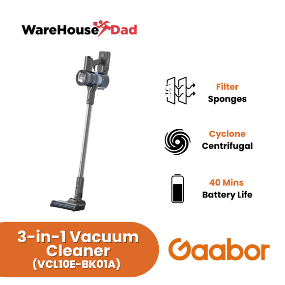 Gaabor Vacuum Cleaner 3-In-1 Multi-Use Power Suction (VCL10E-BK01A)