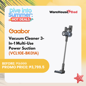 Gaabor Vacuum Cleaner 3-In-1 Multi-Use Power Suction (VCL10E-BK01A)