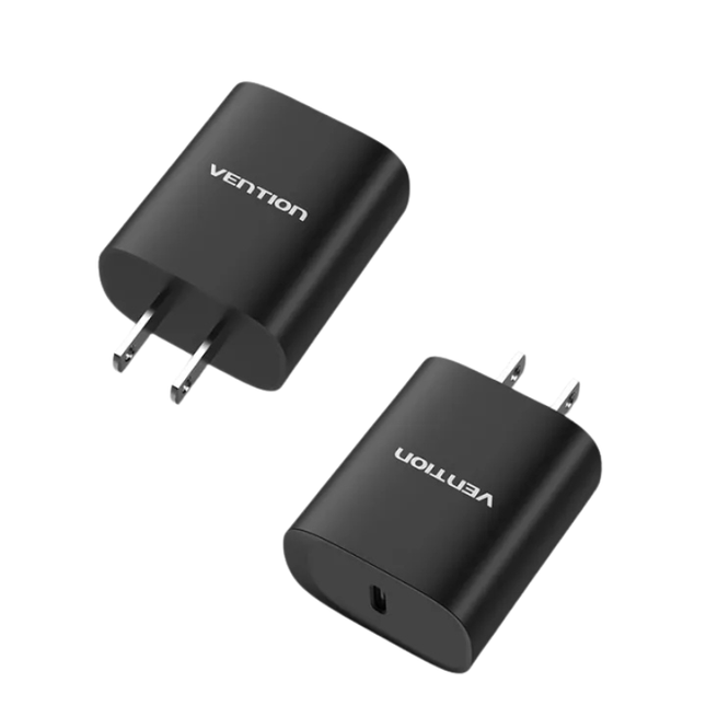 Vention PD 20W 1-port USB-C Wall Charger - Black TC-055
