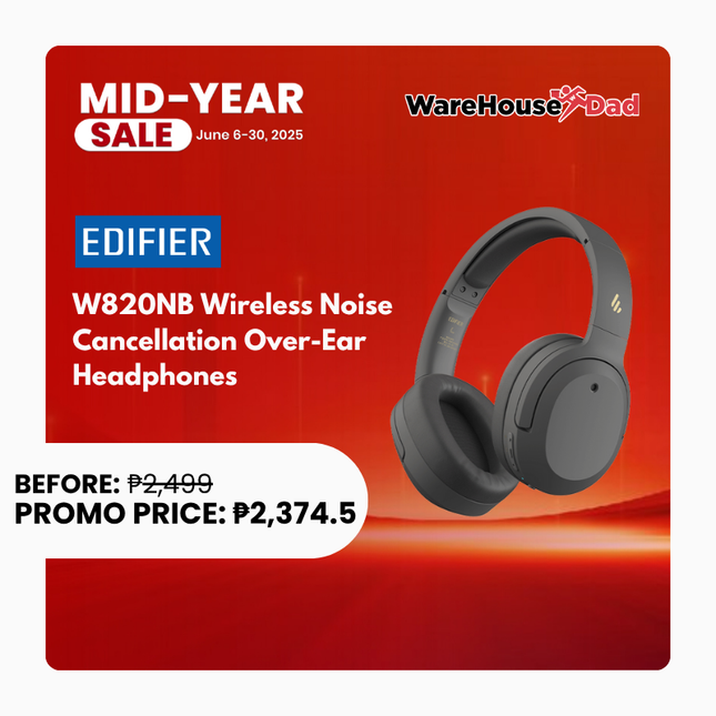 Edifier W820NB Plus  Wireless Noise Cancellation Over-Ear Headphones