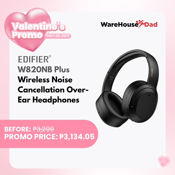 Edifier W820NB Plus  Wireless Noise Cancellation Over-Ear Headphones