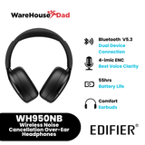 Edifier WH950NB  Wireless Noise Cancellation Over-Ear Headphones