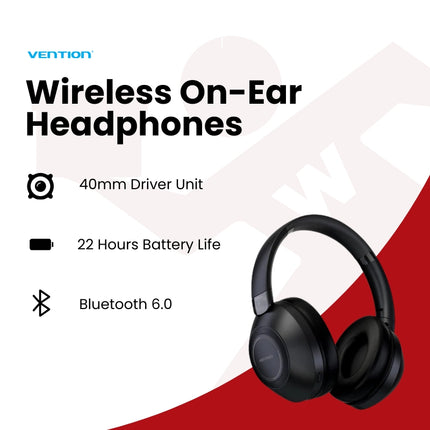 Vention Wireless-Ear Headphones (NBBB0) Black