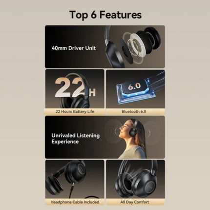 Vention Wireless-Ear Headphones (NBBB0) Black