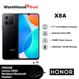 Honor X8a (8Gb+128Gb) Smartphone with FREE Lenovo HE05