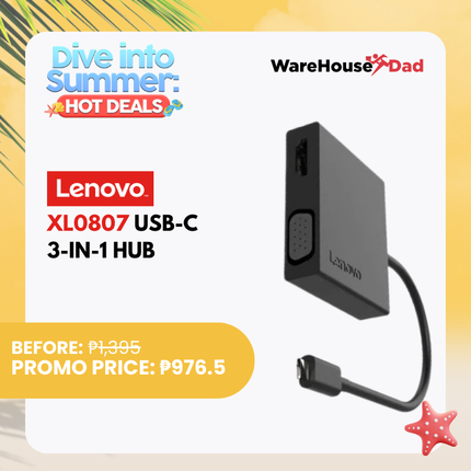 Lenovo XL0807 USB-C 3-in-1 Hub