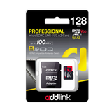 Addlink 128GB microSD UHS1 V30 U3 A2 TLC (With Adapter)