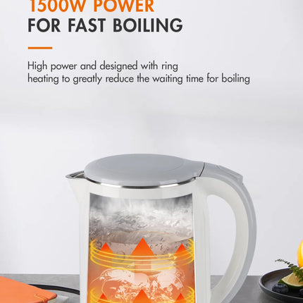 Gaabor Electric Kettle Fast Boiling Stainless Steel Inner Anti-Burnout (EK17M-WH02A)