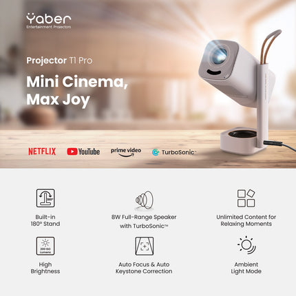 Yaber T1 Pro Entertainment Portable Projector