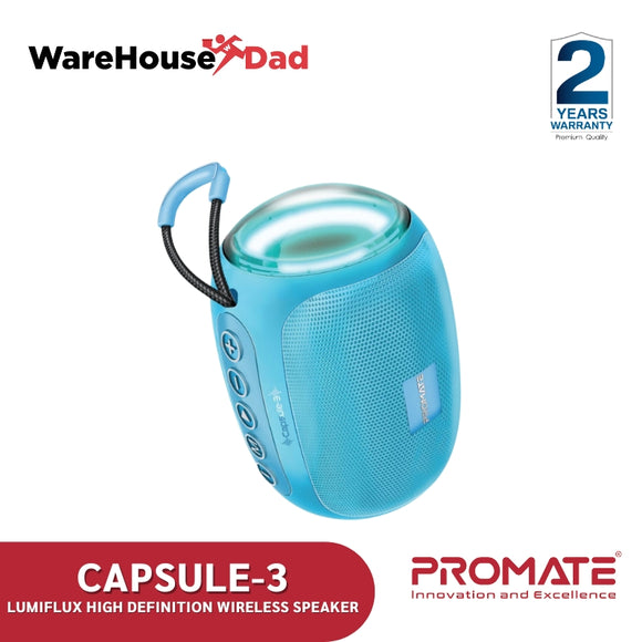 Promate Capsule-3 LumiFlux High Definition Wireless Speaker