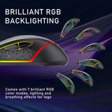 AULA F805 Wired Gaming Mouse Full color Breathing Optical Ergonomic