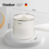 Gaabor Non-stick Electric Pot Large Capacity 2L Strong Power 600W Multi-purpose with Steamer (GR-N20A)