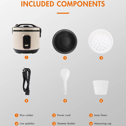 Gaabor Rice Cooker Mechanical One-Button Accurate Temperature Control (RC15M-WH01A)