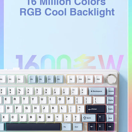 AULA F75 Tri-mode Fully Hot-Swappable Keys Mechanical Keyboard