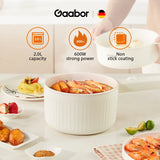 Gaabor Non-stick Electric Pot Large Capacity 2L Strong Power 600W Multi-purpose with Steamer (GR-N20A)