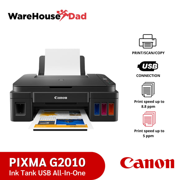 Canon PIXMA G2010 Refillable Ink Tank All-In-One for High Volume Printing