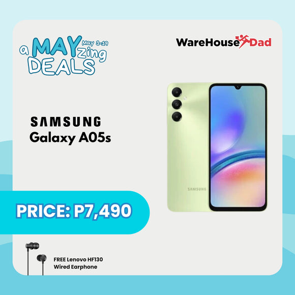 Samsung Galaxy A05s  with FREE Lenovo HF130 Wired Earphone