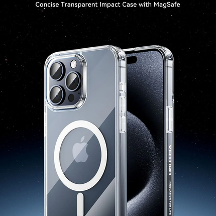 Vention Concise Impact Case for iPhone 13, iPhone 13 Pro, iPhone 13 Pro Max with MagSafe Transparent