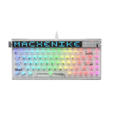 Machenike KT68 Pro Mechanical Keyboard with Screen Three Mode White TTC Frost V2 Switch
