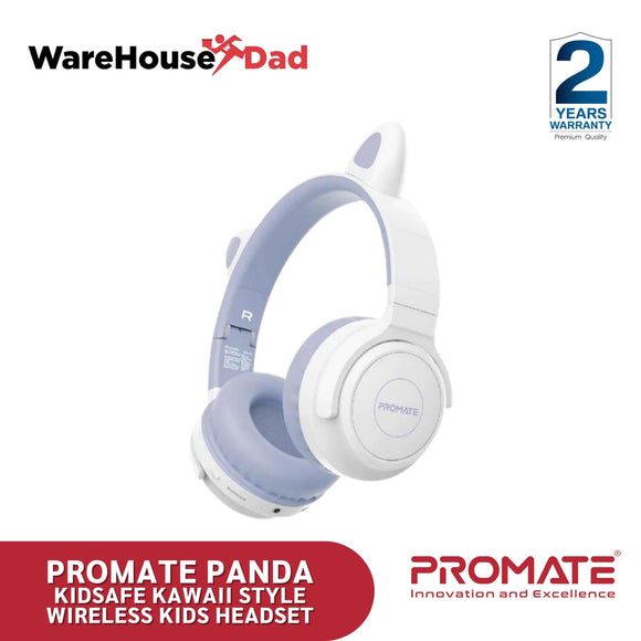 Promate Panda KidSafe Kawaii Style Wireless Kids Headset