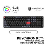 Keychron K5 Pro Mechanical Keyboard (full/104keys, Wired/Bluetooth, RGB LED, Gateron Low Profile