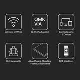 Keychron K8 Pro QMK Mechanical Keyboard, TKL, Wired/Bluetooth, RGB, Hot-Swap, QMK/VIA