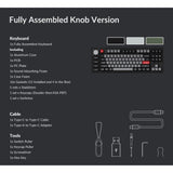 Keychron Q5 Pro with Knob QMK Barebone, Carbon Black, 96% layout , Wired/Bluetooth, RGB, Hot-Swap