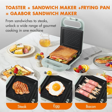 Gaabor Portable Sandwich Maker Multifunctional Toaster (SM60M-WH01A)