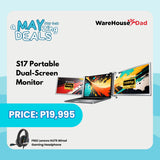 S17 Portable Dual-Screen Monitors for Notebooks with FREE Lenovo HU75