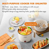 Gaabor Mini Rice Cooker Standard Multifunctional Non Stick 1.5L With Steamer (EC15M-WH02A)