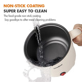 Gaabor Mini Rice Cooker Standard Multifunctional Non Stick 1.5L With Steamer (EC15M-WH02A)