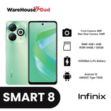 Infinix Smart 8 Smartphone  with FREE Lenovo HF130 Wired Earphone