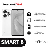 Infinix Smart 8 Smartphone  with FREE Lenovo HF130 Wired Earphone