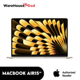 Apple MacBook Air (15-inch, M2 2023) with FREE Lenovo FC101 , HU75 and Logitech M350 Mouse