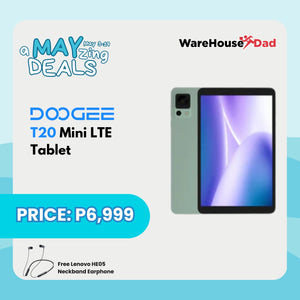 DOOGEE T20 Mini LTE Tablet | 8.4" FHD Display | Android 13.0 | 9GB(4+5GB) RAM+128GB ROM | 5060mAh with FREE Lenovo Lenovo HE05 Neckband