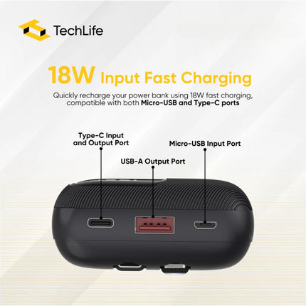 TechLife R211 (TLPBNK08) 10000mAh Powerbank