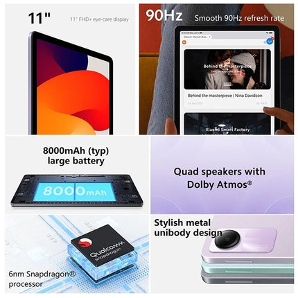 Xiaomi Redmi Pad SE Android Tablet with FREE Lenovo HF130 Wired Earphone